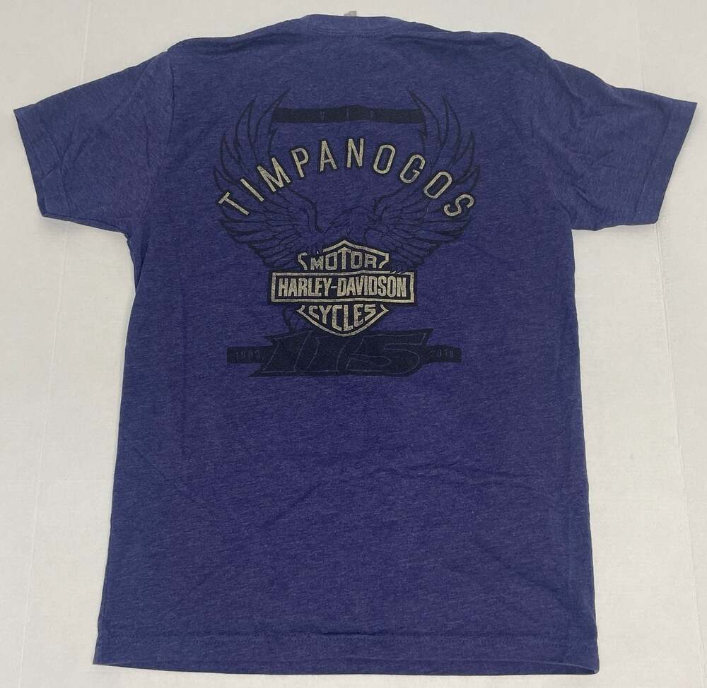 Harley-Davidson 115th Anniversary Timpanogos Graphic T-Shirt Size S Purple Tee